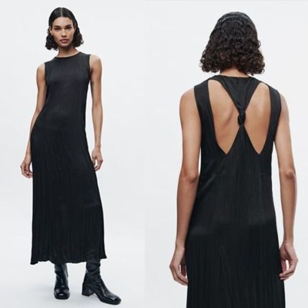 NWT ZARA BACK KNOT DRESS ZW COLLECTION